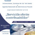 „Serviciile oferite contribuabililor” marca UDJG și ANAF